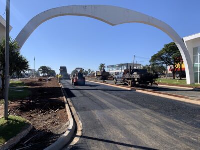 prefeitura inicia pavimentação da avenida antônio pinto duarte