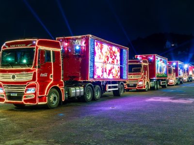 caravana de natal coca cola americana 2024