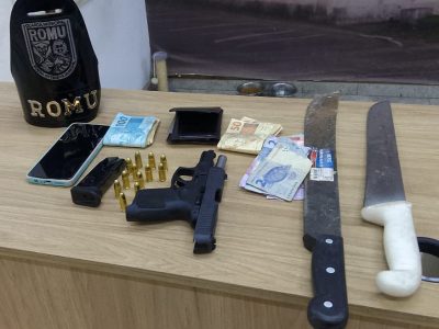 Homem é preso por ameaçar motorista de aplicativo com arma de fogo e facão em Americana