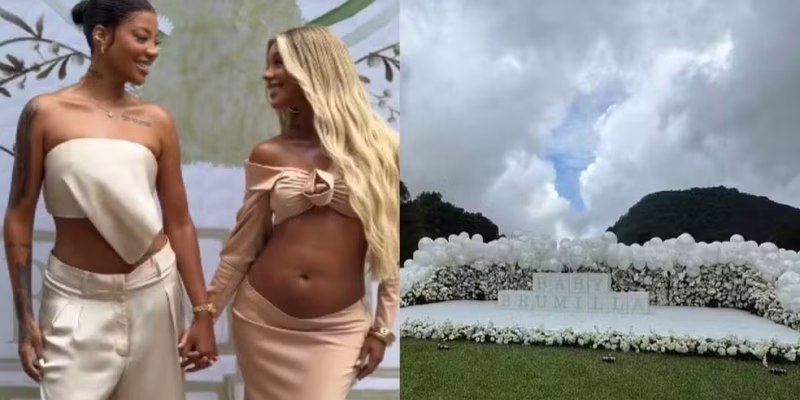 ludmilla e brunna gonçalves descobrem sexo de bebê