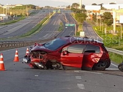 mulher morre e homem fica ferido em acidente com carro furtado na dom pedro