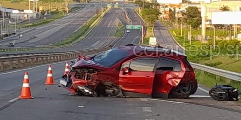 mulher morre e homem fica ferido em acidente com carro furtado na dom pedro