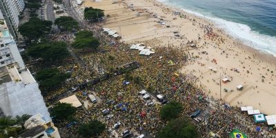 pmrj contabiliza 400 mil pessoas em ato convocado por bolsonaro no rio