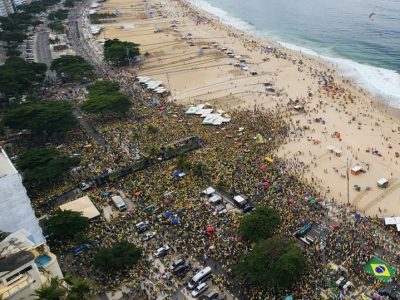 pmrj contabiliza 400 mil pessoas em ato convocado por bolsonaro no rio