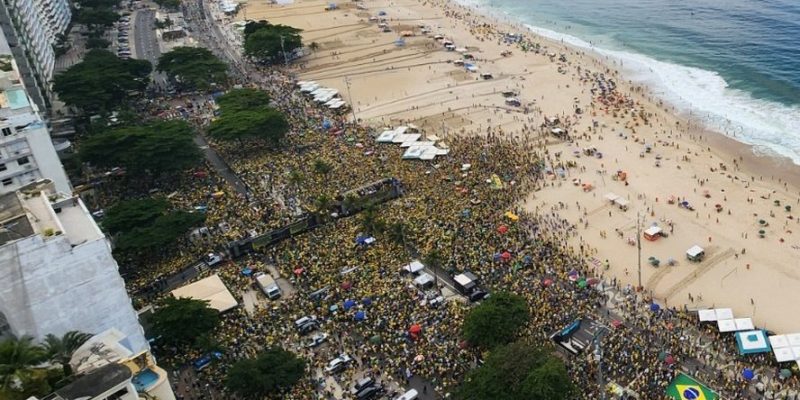 pmrj contabiliza 400 mil pessoas em ato convocado por bolsonaro no rio