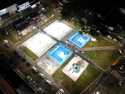 prefeito chico inaugura a praça de esportes “sofia abrão” na região do portal