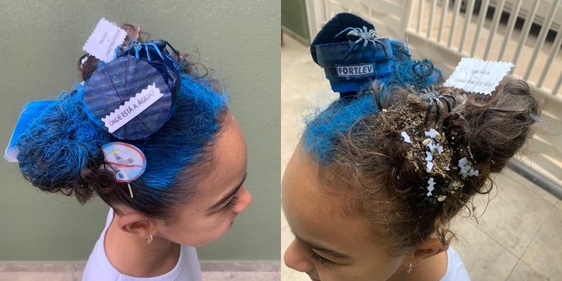 cabelo maluco falta de água