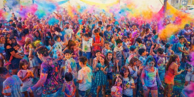 festa das cores tivoli divulgaÃ§Ã£o