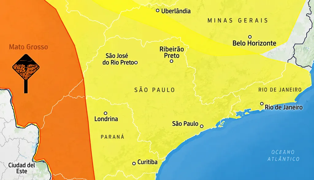 Inmet mantém Sudeste em alerta amarelo para chuvas durante o feriado de Nossa Senhora